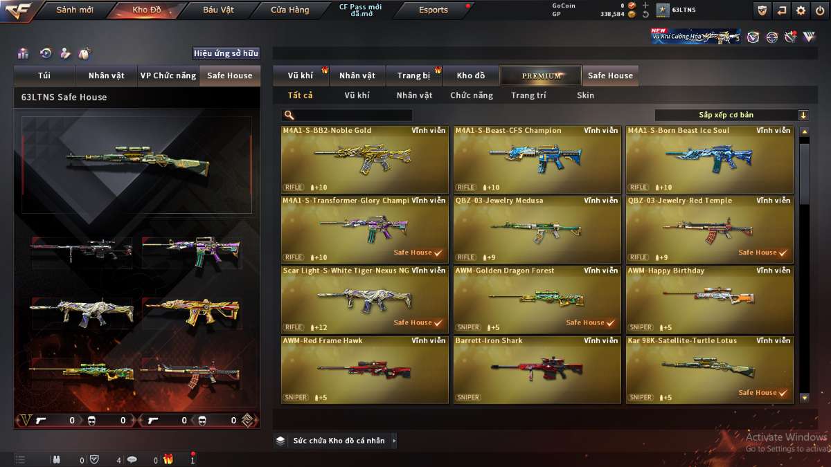 shop acc cf uy tin gia re